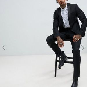 NWT Black Slim Tuxedo Suit